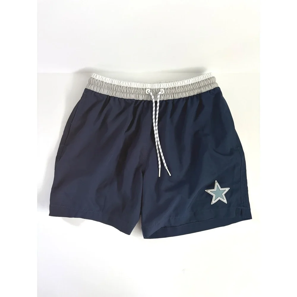 Chubbies NFL Dallas Cowboys Swim Trunks Mens Small Navy Blue Star
